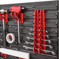 Sistema de Almacenamiento para Herramientas y Cajas Apilables Placas de Pared Extra Fuertes PAFEN Estante Vertical (Rojo/Negro) - details 9