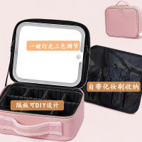 Bolsa de Maquillaje Luminosa con Espejo Estilo de Lujo Popular para Viajes de Negocios - details 2