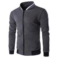 Suéter de béisbol con cuello levantado para hombre, chaqueta a cuadros, ropa deportiva - details 3