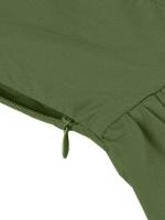 2025 nuevo Retro Turn Down Collar abotonada plisado sólido vestido de camisa de algodón de manga corta mujeres lisos Vintage vestidos hasta la rodilla - details 25