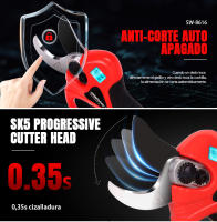 Cortador de Ramas de Pruning Eléctrico Sin Cable SWANSOFT Herramienta de Jardinería Eficiente para Frutales y Bonsáis 25.2V de Potencia - details 4