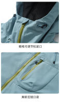 Chaqueta de exterior para mujer con capucha, unisex, resistente al viento e impermeable, abrigo de montañismo profesional - details 19