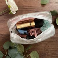 Bolso cosmético impermeable del PVC de los hombres de las señoras claras con la caja del organizador del cuarto de baño del viaje de la cremallera - details 2