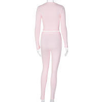 Conjunto deportivo de dos piezas de manga larga, nuevo traje informal de moda para mujer - details 131