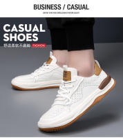 Zapatos de cuero para hombre, zapatos casuales huecos y transpirables de suela gruesa - details 21