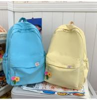 Mochila Impermeable de Nylon para Mujer Bolsa de Viaje Femenina Mochila Escolar para Niñas Adolescentes Bolsa de Libros de Color Sólido - details 26