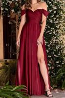 Elegante Vestido de Satén con Escote Descubierto Ideal para Bodas y Fiestas de Graduación - details 4