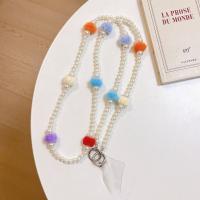 Bolsa cruzada con bolas peludas para teléfono, correa para teléfono móvil, cadena colgante, cordón para teléfono móvil, correas para el cuello, funda para teléfono colgante - details 11