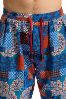 Pantalón en lino imprimé Tribal Boho para hombres, en algodón, décontracté, con cordón de serrage, para deportes al aire libre, curso à pied, sorpresa, été - details 19