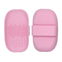 Almohadilla de limpieza de silicona mango con esquinas redondeadas placa de limpieza jabón de silicona caja de asfalto almohadilla de limpieza herramientas de maquillaje belleza limpieza - details 5