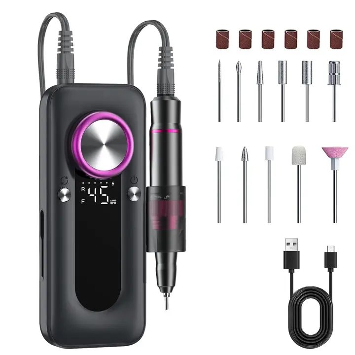 Taladro Profesional para Uñas Portátil Eléctrico para Uñas de Acrílico - 1
