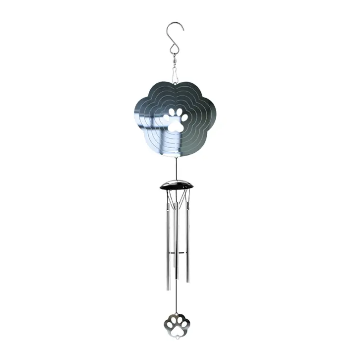 Carillón de viento para decoración al aire libre, Spinner con 4 tubos de aluminio engrosados para mamá, abuela y Mujer - 1