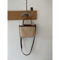 Bolsos de Viaje Hechos a Mano para Mujer Bolsos Cruzados de Verano de Paja con Asa de Madera - details 7