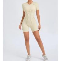 Mono corto, ropa de gimnasio para mujer, ropa deportiva, monos de Fitness, traje de Yoga con espalda descubierta, conjunto deportivo - details 4