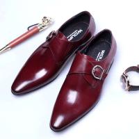 Nuevos zapatos de cuero PU para hombres formales británicos grandes de trabajo superior brillante de moda de negocios y ocio - details 6