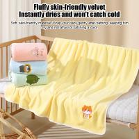 Toalla de baño impresa para bebé, absorbente, sin pelusas, patrón bordado encantador, textura ligera y suave, tacto delicado - details 13