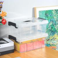 Caja de Almacenamiento de Plástico Transparente Segura y Duradera 90L*4 Diseño Apilable Resistente - details 30