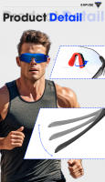 Kapvoe-gafas de sol deportivas para hombre, lentes fotocromáticas para ciclismo de montaña, polarizadas, UV400 - details 8
