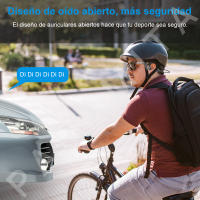 Paramta-Auriculares inalámbricos con Bluetooth 5,3, audífonos de conducción, impermeables, con micrófono - details 0