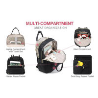 Mochila diaria para mujer con puerto de carga USB, impermeable, bolsa para ordenador portátil para deportes al aire libre - details 6