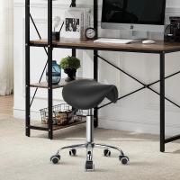 Trabajo Altura Ajustable Giratorio Taburete de Oficina con Asiento de Silla de Montar - details 1