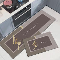 Absorción de agua de barro de diatomeas suave, absorción de aceite y combinación de alfombrilla de cocina antideslizante alfombrilla para pies de secado rápido alfombrilla para pies de cocina antifatiga para el hogar - details 1