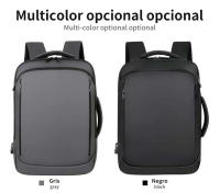 Mochila de viaje de gran capacidad para hombre, bolsa para ordenador portátil de negocios con carga USB, bolso personalizable para exteriores - details 14