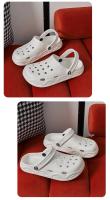 Nuevos modelos de pareja, zapatos con agujeros para mujer, ropa exterior de verano, sandalias informales ligeras para la playa, sandalias impermeables Baotou, zapatillas para hombre - details 12