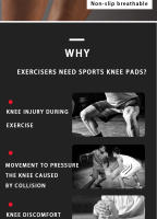 1 Pc Universal Compression Knee Support for Daily Life and Sports, Knee Brace for Knee Pain - details 4