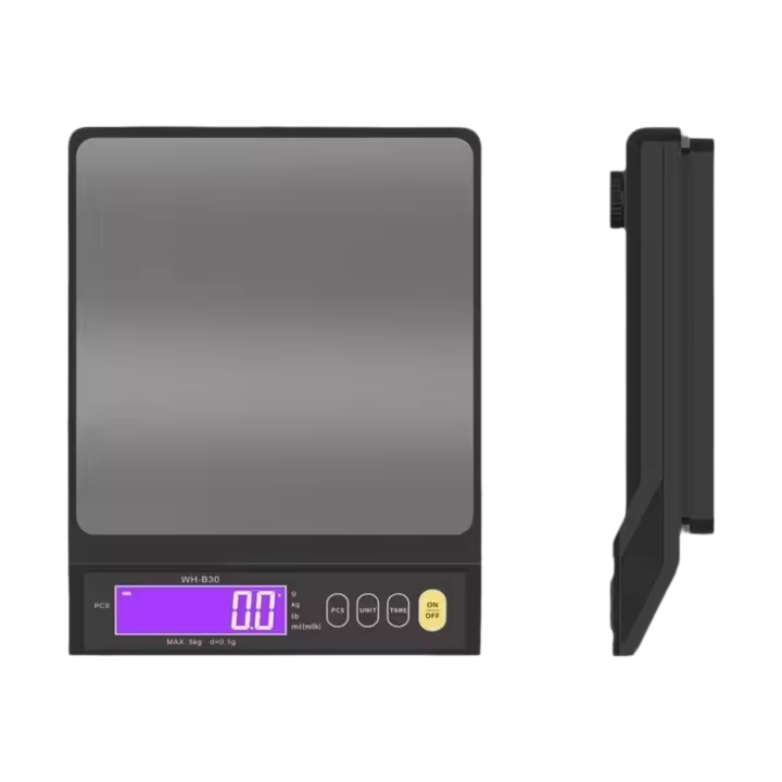 Báscula Electrónica De Cocina Digital Con Pantalla LCD 5kg/0.1g 10kg/1g Acero Inoxidable Impermeable Herramienta De Medición Y Peso Para Hornear - 1