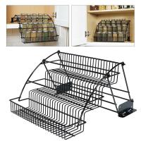 Organizador de especias de 3 niveles desmontable para cocina, canasta de respiración, estante para despensa, estante para encimera, organizador de tarros - details 2