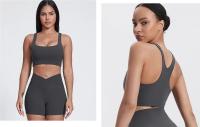 SHINBENE-sujetadores deportivos acolchados Super Cloud 2,0, Top corto con espalda cruzada, sujetador de impacto medio para entrenamiento y Yoga - details 16