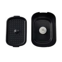 Dispensador de platos 2 en 1, contenedor ABS+PC bomba de líquido, dispensador de jabón transparente de 300ml con soporte para esponja - details 21