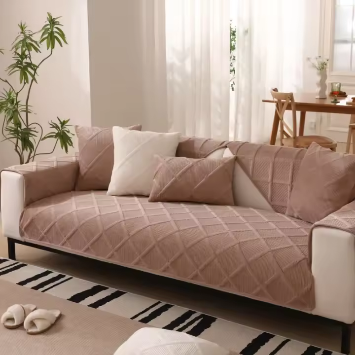 Funda de Sofá de Terciopelo de Cristal Cojín de Almohada de Plush Engrosado - 1