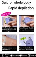 Colorlamb-maquinilla de afeitar portátil para hombre, minicuchilla de seguridad con jabón para el cuidado de la piel, hecha a mano, para depilación corporal - details 6