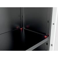 Puertas y 3 baldas Regulables en Altura | Color Gris/Negro | 173 x 68 x 39 cm - details 2