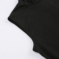 BUNO-mono informal para correr, peleles ajustados, color negro liso, sin mangas, cuello alto, monos deportivos para Fitness, trajes básicos que combinan con todo - details 19