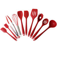 Juego De Cocina De Silicona 10 PCS Herramientas De Cocina Y Hornear Cuchara Espátula Raspador Accesorios De Cocina Ecológicos - details 14