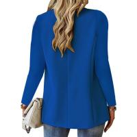 Moda Otoño Cárdigan Blazer de Manga Larga de Color Sólido para Mujeres - details 14