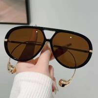 Gafas de Sol Piloto Oversize Estilo Vintage 2025 Sombra de Puente Doble Para Hombres y Mujeres - details 10