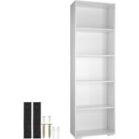 Libreria Estanteria con 5 Compartimentos, Estanteria Almacenaje para Libros, Estanterias de Madera, Mueble Almacenaje, Estanteria Habitacion - Madera Clara, Roble Sonoma - details 15