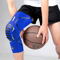 Mangas de compresión de rodilla deportiva con almohadillas anticolisión, fundas elásticas transpirables para piernas, ciclismo, correr, baloncesto, 1 par - details 15