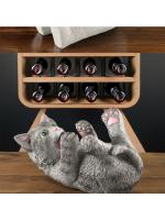 Adorno de Oso de Niebla Nórdica Navideño Resina Rojo Vino Rack para Sala de Estar Mesa de Comedor - details 10