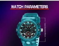 Reloj Deportivo para Hombres SMAEL con Movimiento de Cuarzo y Digital Resistente al Agua Correa de Silicona Luz LED Multifunción Chrono Fecha - details 14