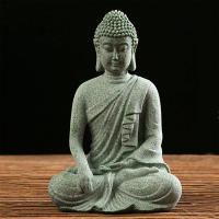 Estatua de Buda de piedra, adornos de Arte de mesa, decoración de habitación del hogar, regalo para decoración de inauguración de la casa - details 1