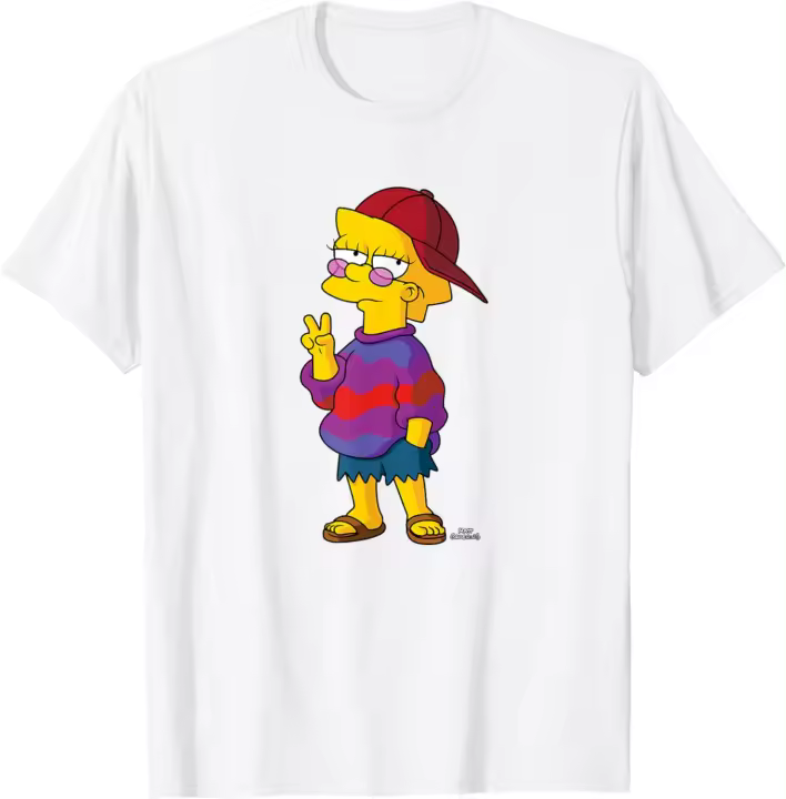 Camiseta de Moda para Hombres Diseño de Dibujos Animados de Los Simpson - 1