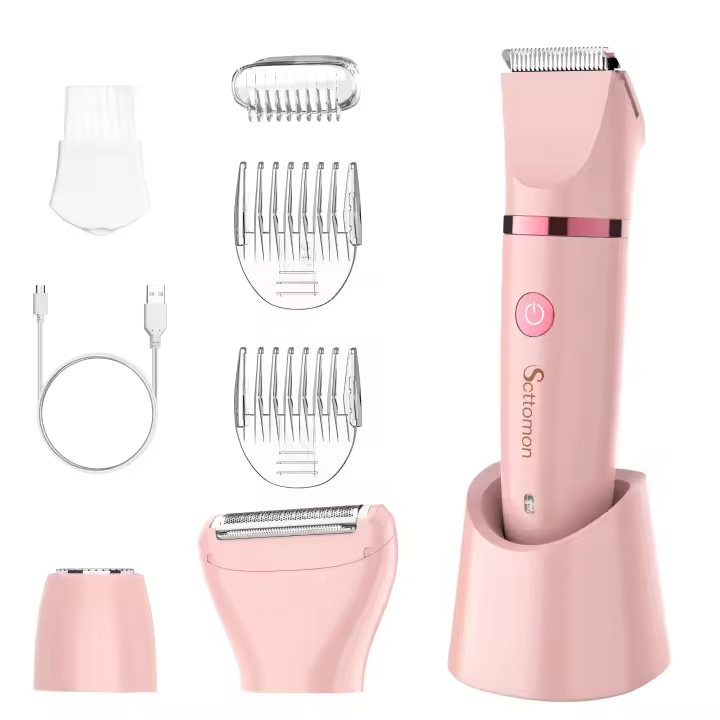 Epilador 3 en 1 para Mujeres Hatteker Carga Rápida, Sin Dolor, Uso en Seco y Húmedo para Cara, Cuerpo, Piernas Aparato de Peluquería de Marca China - 1