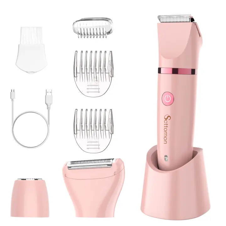 Epilador 3 en 1 para Mujeres Hatteker Carga Rápida, Sin Dolor, Uso en Seco y Húmedo para Cara, Cuerpo, Piernas Aparato de Peluquería de Marca China - 1