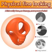 Anillo de Pene Reutilizable de Silicona para Bdsm Bondage Retardo de Eyaculación Juego de Adultos Cage Chastity para Hombres Tienda de Sexos - details 1