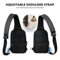 1 bolso cruzado MARK RYDEN TSA Lock para hombre, bandolera mensajero de tela impermeable con puerto de carga USB, paquete de pecho de viaje corto, bolsa de viaje, carga, mensajeros - details 1
